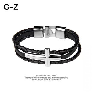 thomas sabo十字架手链男士个性简约百搭编织皮革情侣款手环饰品