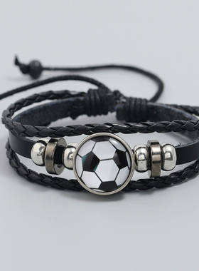 潮韩版配饰儿童男女简约动漫手镯手链配饰男童街舞闺蜜情侣小男孩