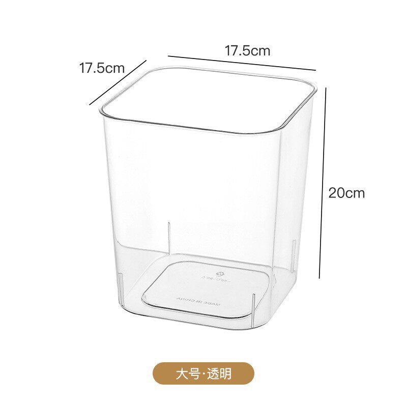 塑料加厚透明桌面垃圾桶家用客厅