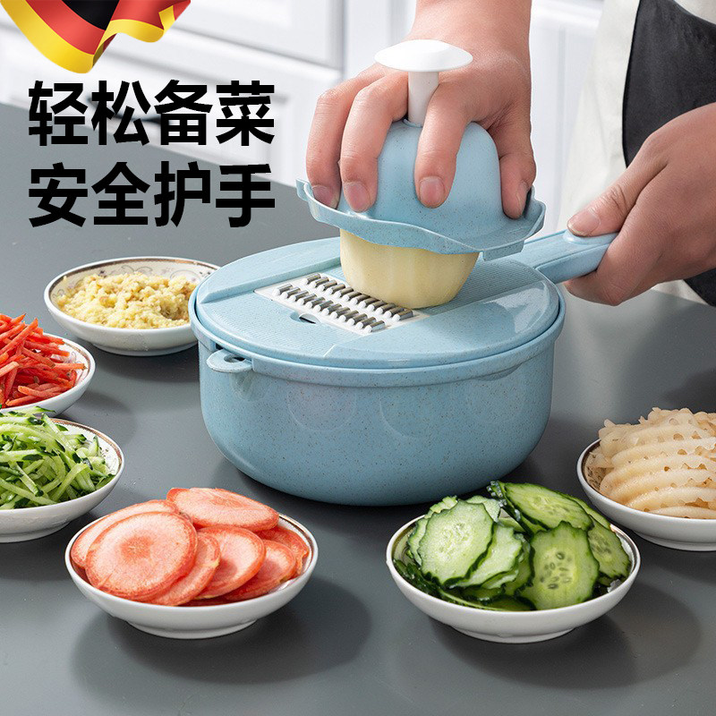刨丝器厨房多功能切菜神器土豆丝削皮擦丝器家用不伤手蔬菜切丝器