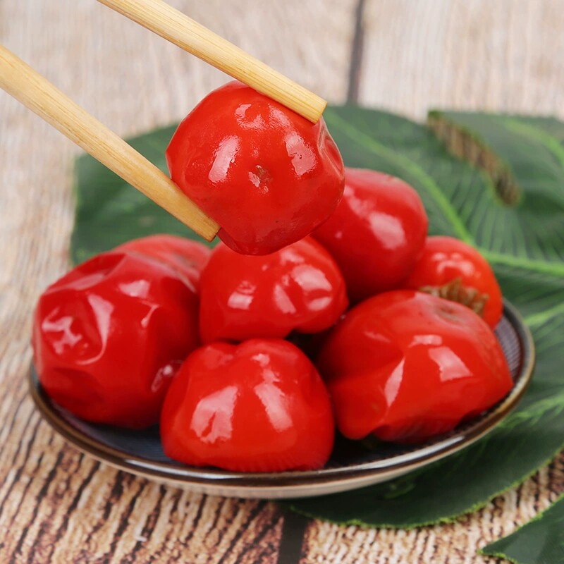 老坛泡灯笼椒100斤红圆泡椒牛蛙调料 重庆特产泡红椒 几乎没有水