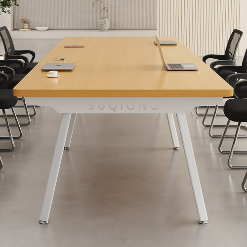 简约现代会议桌长桌工作台洽谈桌长条桌长方形大桌子办公桌椅组合