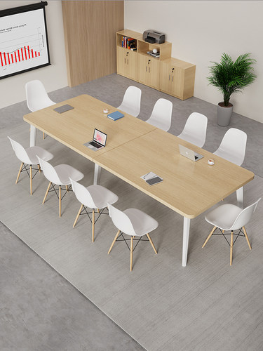 会议桌长桌简约现代大桌工作台客厅会议室长桌办公桌椅组合