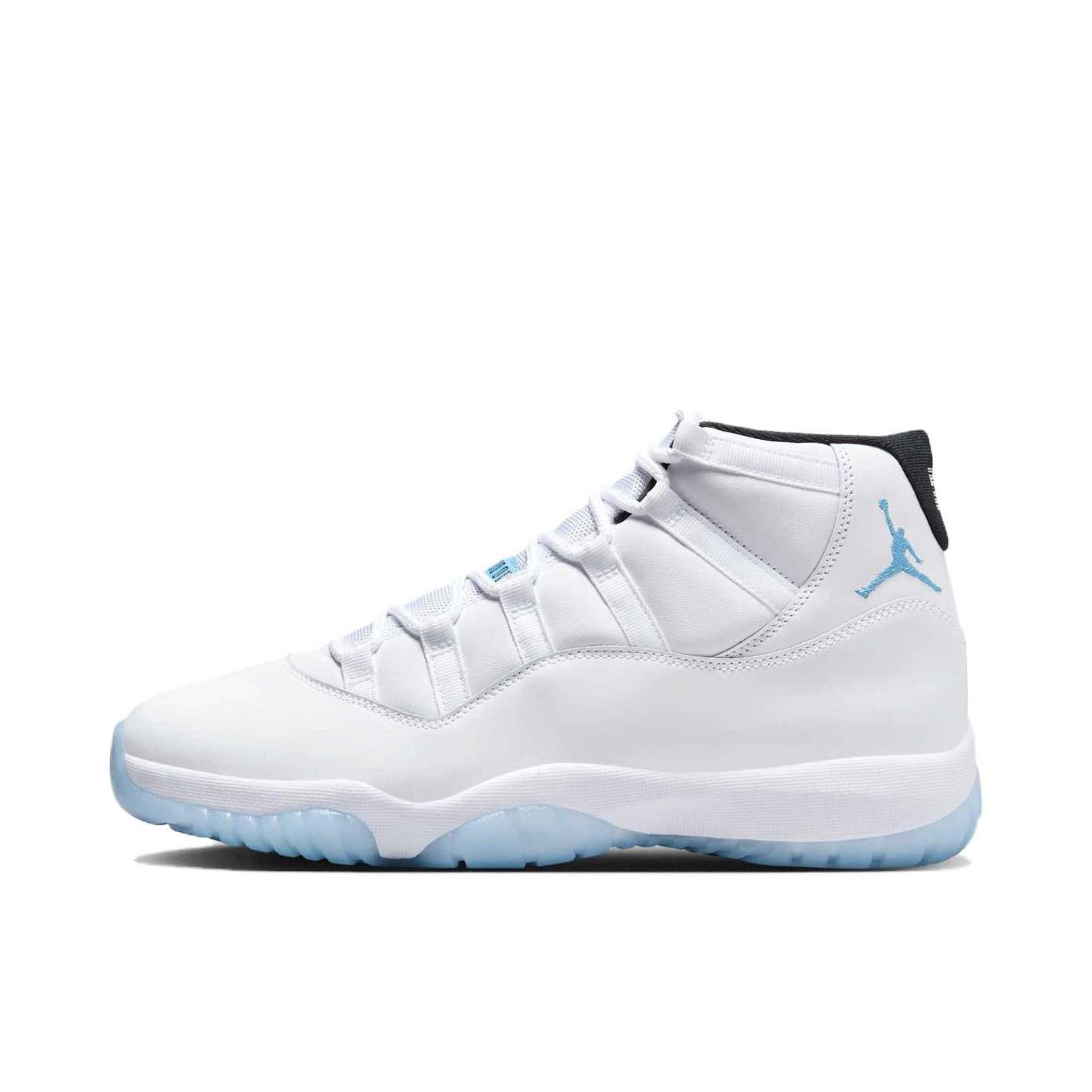 耐克NIKE男休闲鞋乔丹AJ11 JORDAN 11高帮运动鞋CT8012-104白蓝