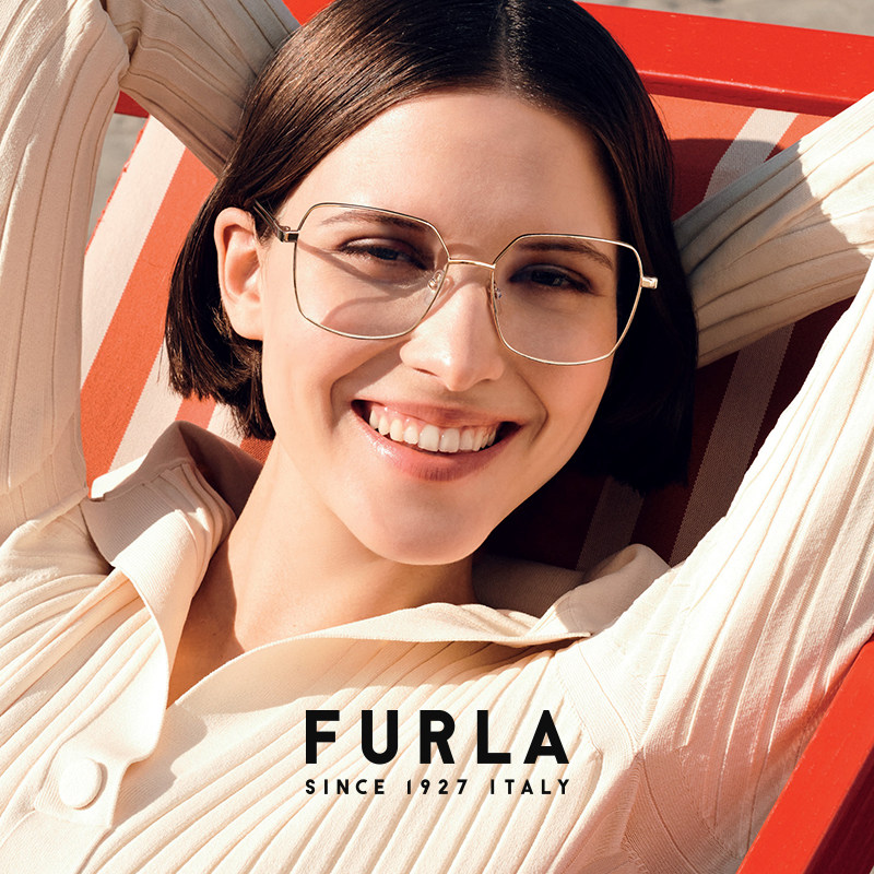 FURLA眼镜框近视度数可配金属全框方形复古文艺男女同款眼镜架高性价比高么？