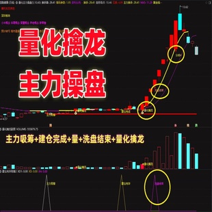 量化擒龙主力操盘短线涨停热点风口捉妖低吸选股指标情绪为王系统