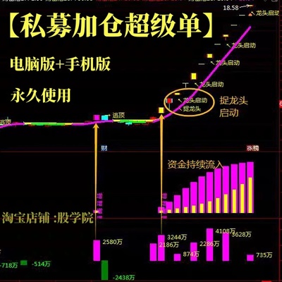 私募加仓超级单主力资金套装指标捉龙头抓妖股胜率高不含未来函数
