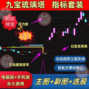 九宝琉璃塔AI量化原八宝叠韵主力炒股短线跟庄擒牛股专抓大牛指标