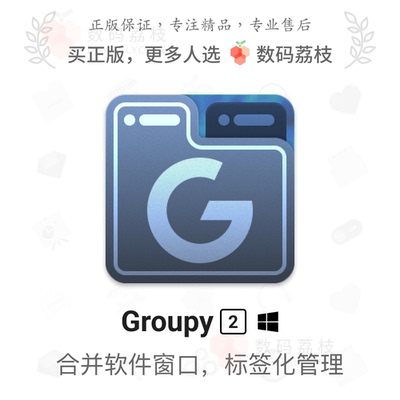 数码荔枝| Groupy 2 软件窗口多合一工具应用标签化合并管理 Win