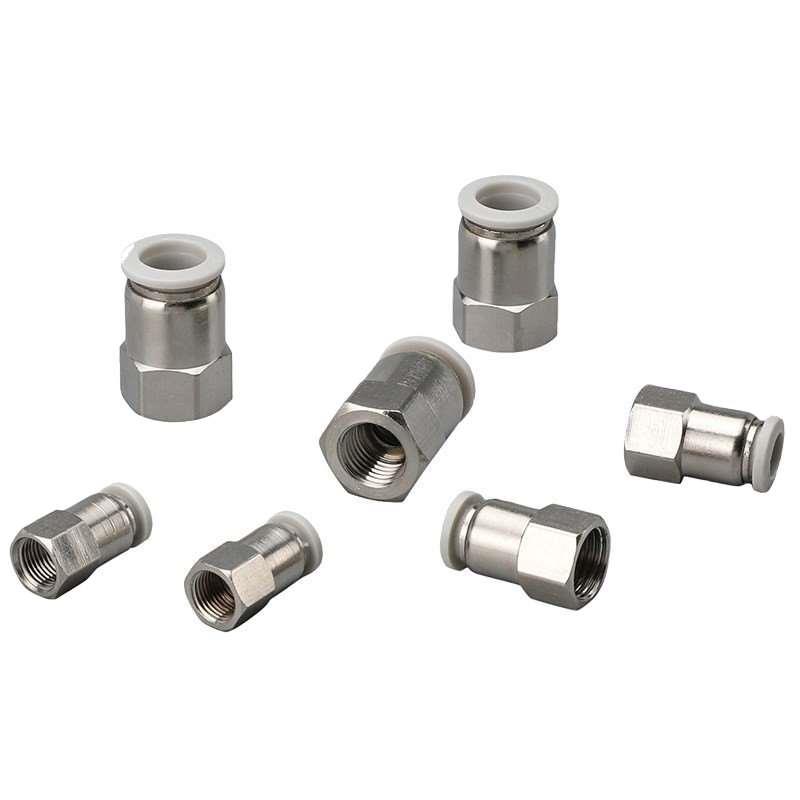 10个气动气管快速接头快接快插内螺纹直通PCF6-01/8-0210-0312-04