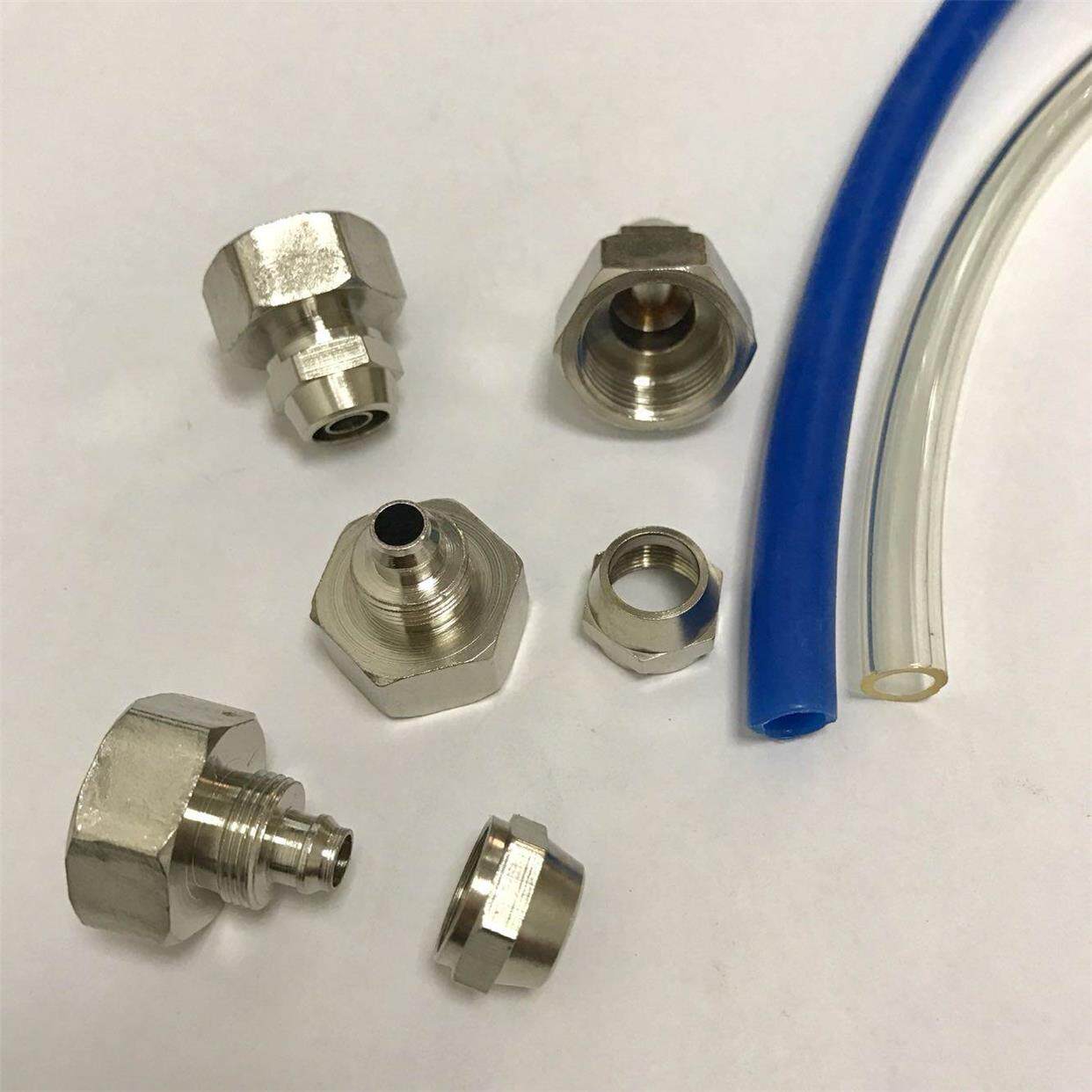 压力表气管接头 内螺纹m20x1.5 连接外径10mm 内径6.5mm的pu气管