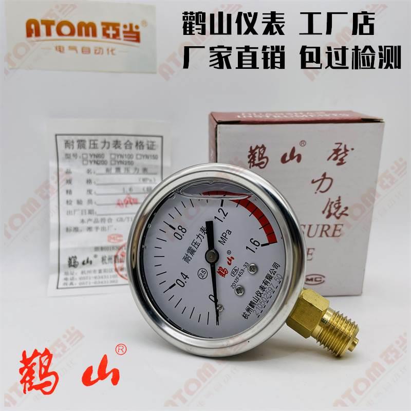 鹳山耐震表YN60抗震液压鹤山仪表1mpa充油防震冲油YN63径向包过检