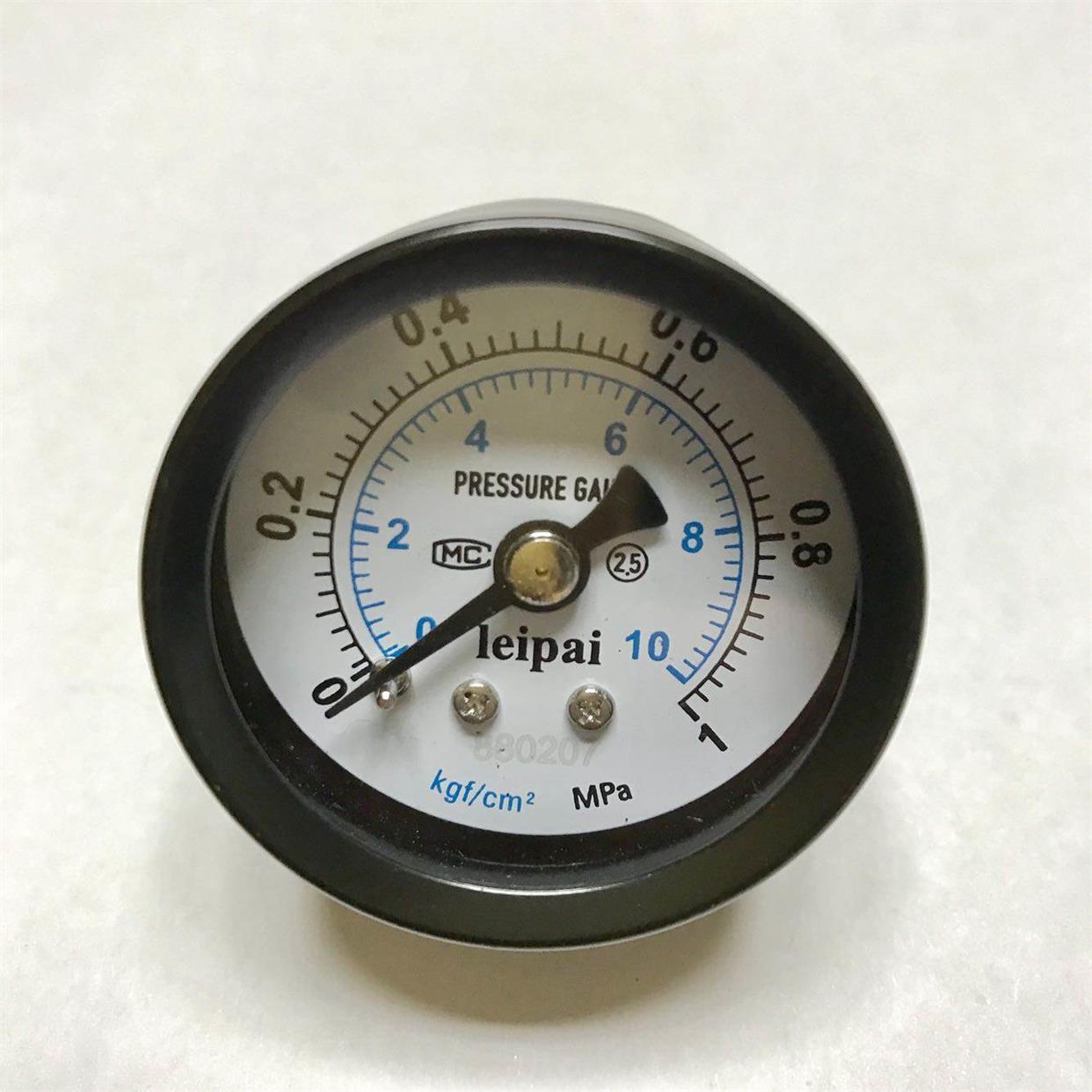 1mpa 10kgf/cm2 轴向压力表 水压 气压 美制1/4npt螺纹 直径40mm