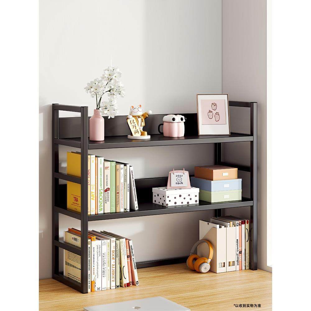 桌面置物架桌上书架书桌收纳架l多层展示架家用学生宿舍床头储物