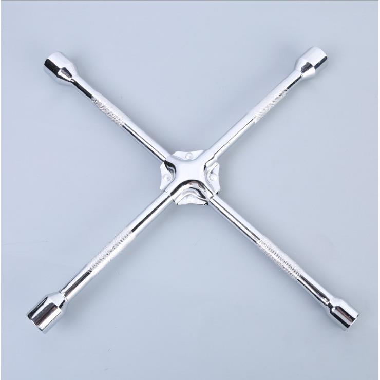 十字轮胎扳手 汽车换轮胎十字套筒扳手17*19*21*23MM18寸450MM