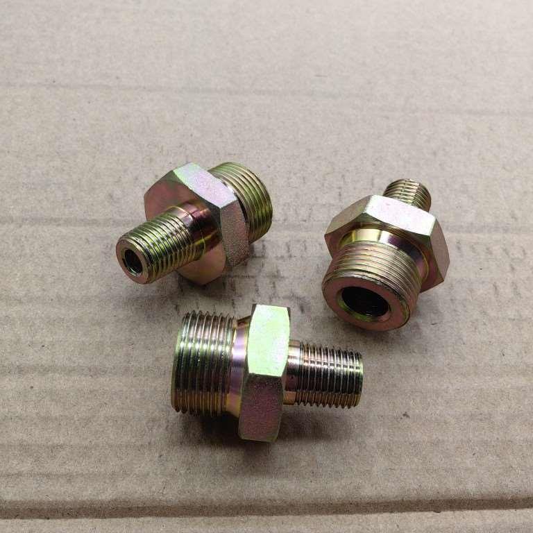 外丝M22*1.5组-转外丝PT1/4大对边27扳手铁材料外表镀锌2202