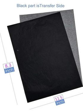 星博拾光复写纸复写纸黑色复写纸蓝色a4绘画描图纸黑色A4100张