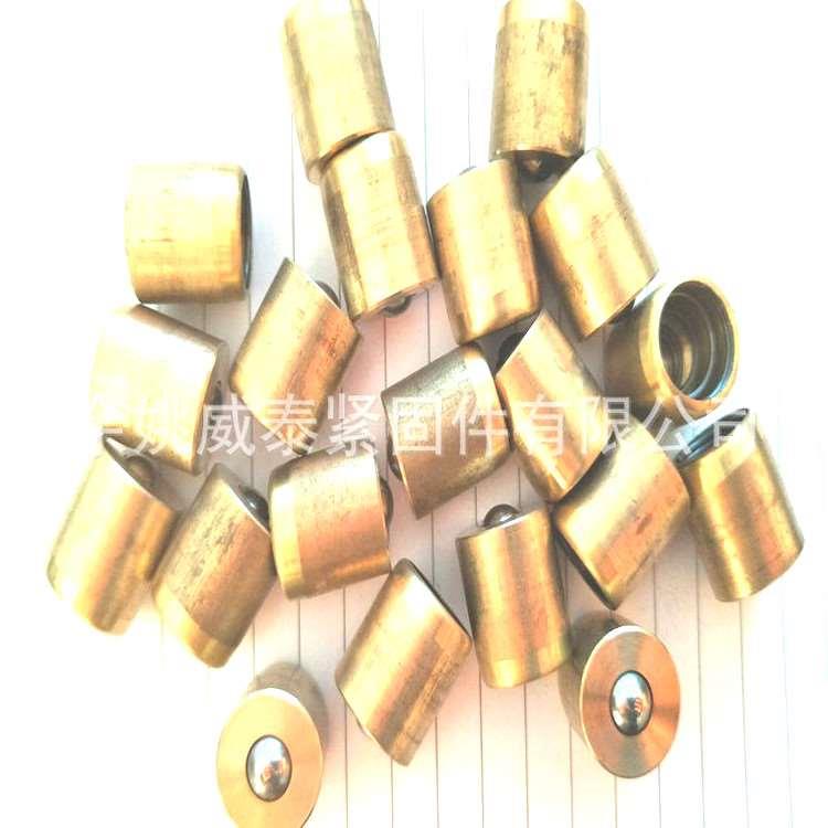 黄铜压配式压注油杯弹珠子油杯M4X5M5X6M6X6M8X8M10X12M16M20M25