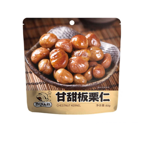飘零大叔甘甜板栗袋装即食甜糯甘栗仁办公室休闲追剧秋冬零食80g