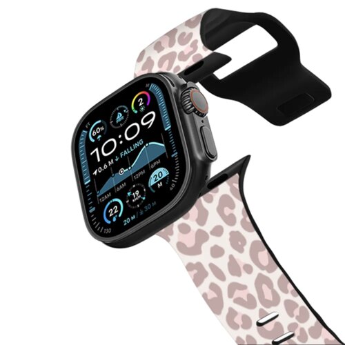 脏粉豹纹 Casetify 表带适用Apple Watch Ultra 2