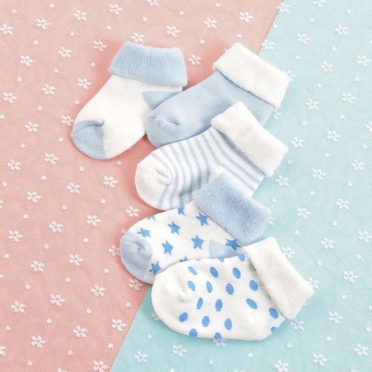 婴儿袜子0一3月秋冬毛圈厚新生儿0一6月一12月初生宝宝短袜子