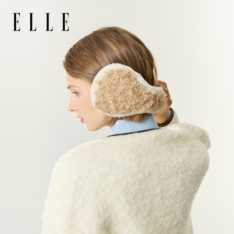 ELLE时尚毛绒耳罩秋冬季时尚百搭