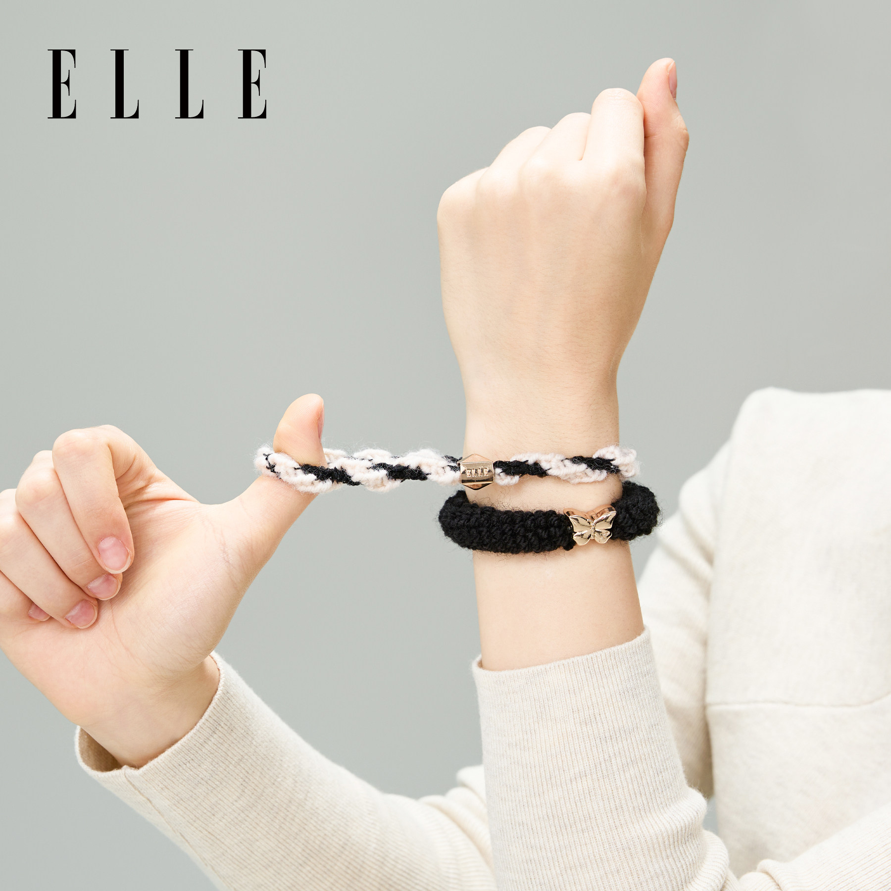 ELLE毛线发绳女生大肠发圈高级感马尾绑带皮筋发饰不勒发高弹头饰,饰品/流行首饰/时尚饰品新,发饰,淘宝优惠券,粉丝福利购,淘宝优惠卷