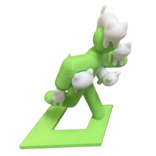 3d打印抱猫人手办磁吸哈基米偷猫咪小人安全出口解压玩具装饰摆件
