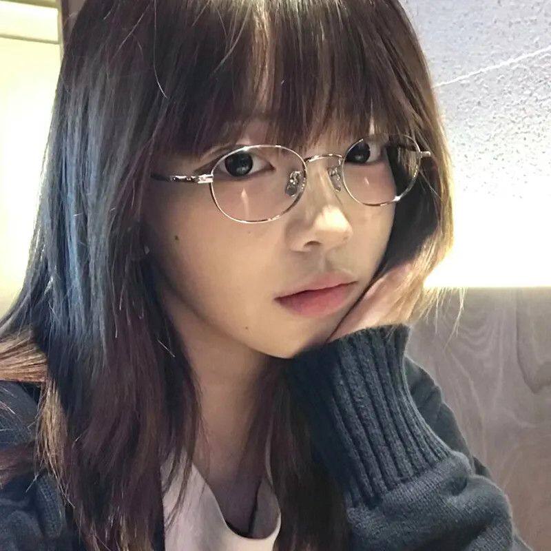u系小框眼镜女近视可配度数书素颜椭圆眼睛框架眼镜小框
