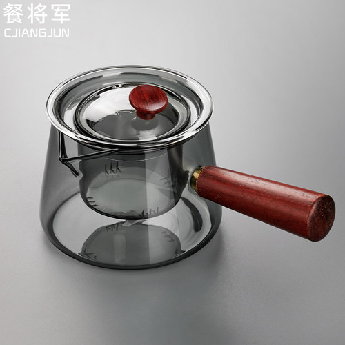 餐将军侧把茶壶烟灰玻璃煮茶器