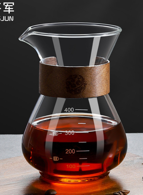 咖啡分享壶手冲咖啡套装玻璃冲泡壶挂耳咖啡漏斗滤杯免试纸冷淬壶