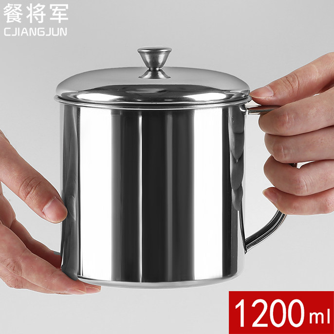 304不锈钢水杯老式泡茶杯大容量茶缸带盖口杯办公室喝水防摔杯子怎么样,好用不?