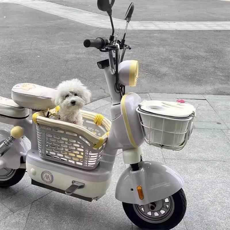 电动车带狗狗神器狗狗电动车座椅踏板宠物筐车内前置带车筐自行车