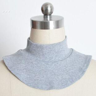 纯棉半高领假领子 男女通用百搭打底衣领假领纯色秋冬保暖围脖领