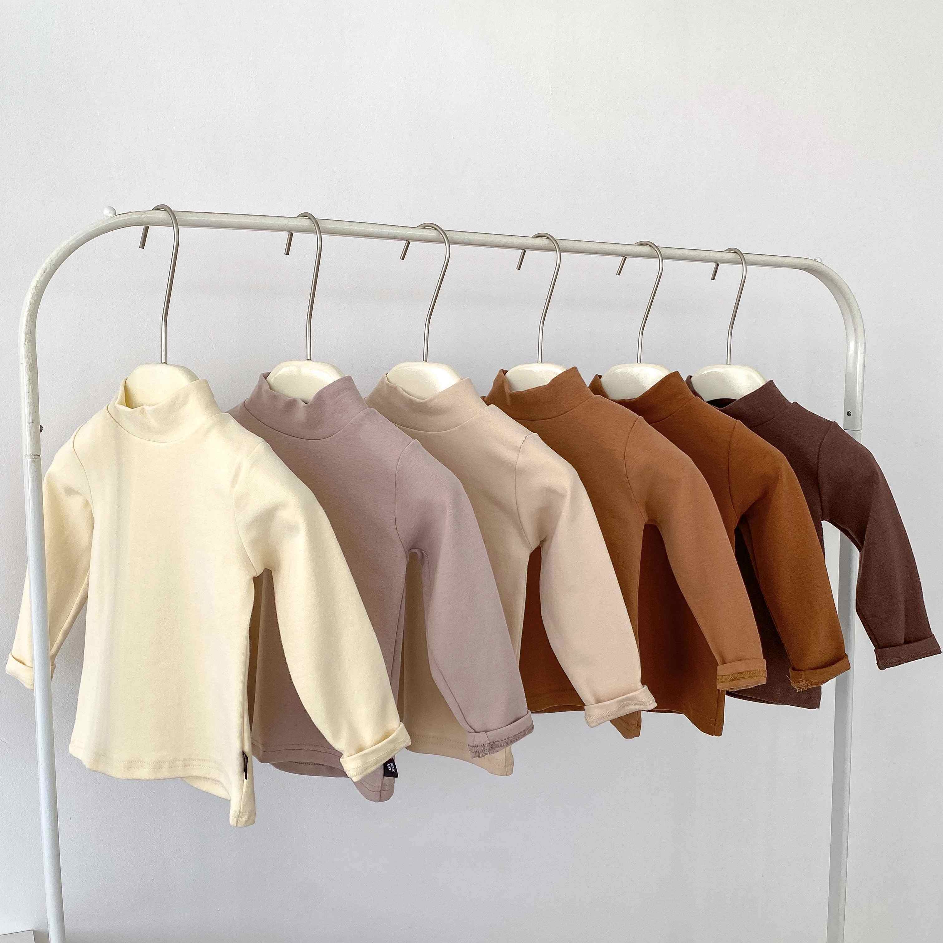 男童女童磨毛中领打底衫保暖宝宝白色上衣儿童半高领加厚长袖T恤,童装/婴儿装/亲子装,T恤,淘宝优惠券,粉丝福利购,淘宝优惠卷