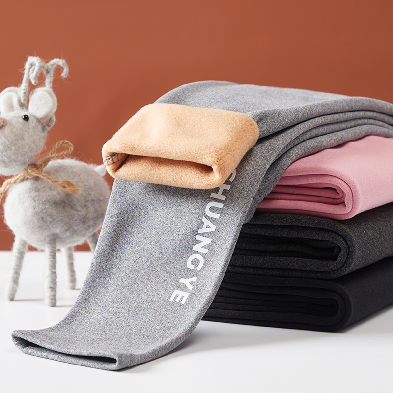 百咘噜长裤加绒打底裤一体绒裤子