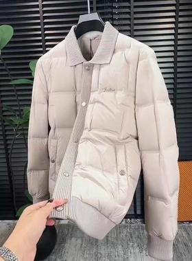5529秋冬季男士新品翻领羽绒服夹克外套潮流百搭高级感舒适高品质