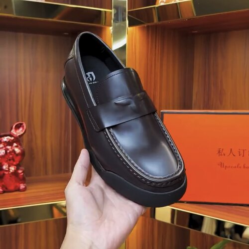 广州新品男士头层牛皮休闲商务舒适男鞋高级感时尚休闲高品质D788