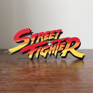 Street Fighter Logo 街头霸王 手办 街机游戏 招牌 摆件 街霸