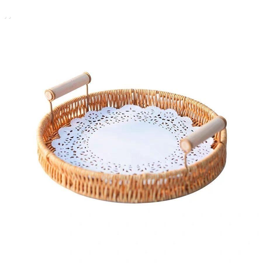 装馒头的容器装馒头的竹筐老式馍筐竹筐摆盘仿藤编托盘果盆馒头筐