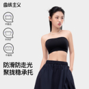 曲线主义小方杯无肩带内衣女防滑聚拢可外穿抹胸小胸不掉裹胸文胸