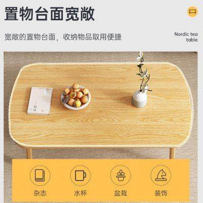 茶几可折叠小户型家用茶桌客厅餐桌现代简约实木腿卧室简易小桌子