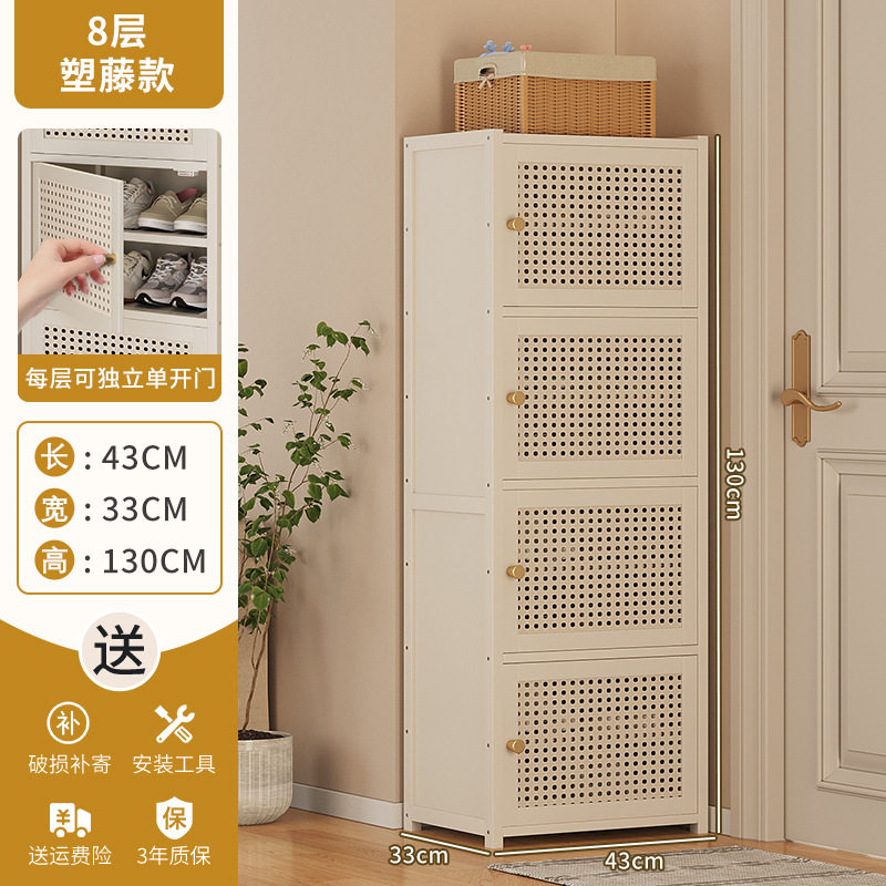 书架落地置物架家用书柜多层书房带门防尘简易组装一体靠墙储物柜