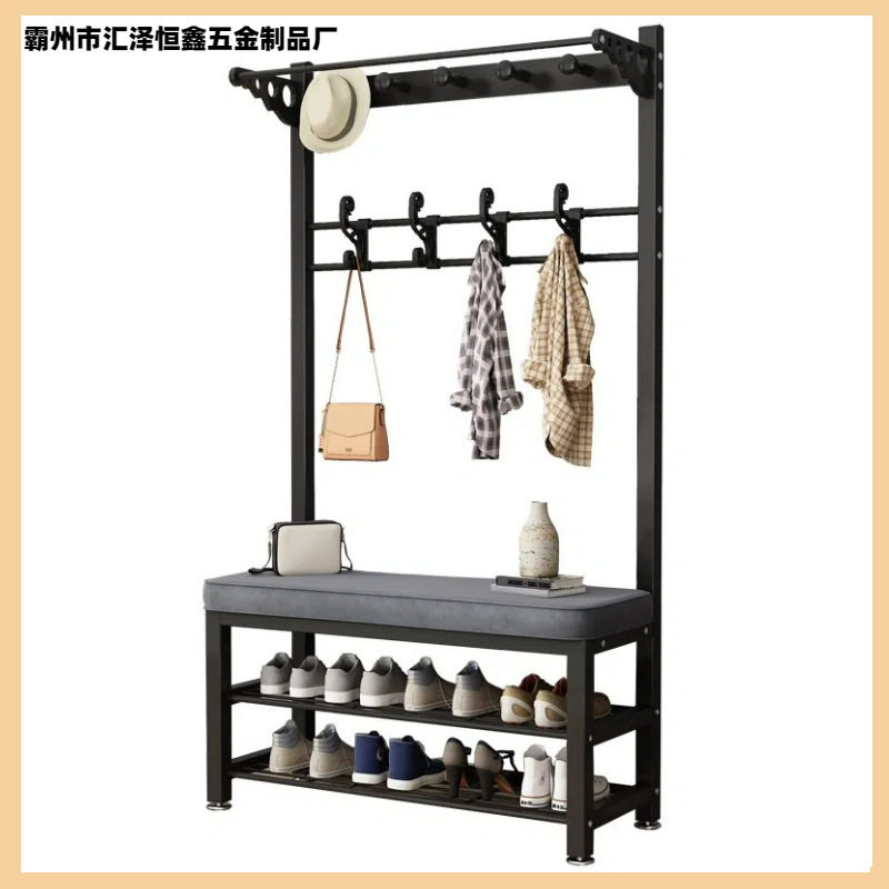 家用轻奢玄关衣帽架落地立式带