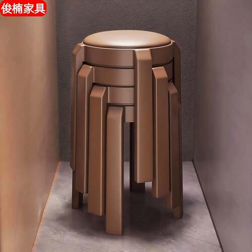 加厚软包圆凳现代简约客厅餐桌可