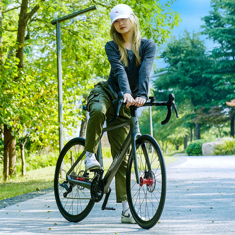 永久碳纤维公路车自行车青少年轻便超轻成人男式变速赛车女款单车