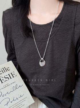 韩系马鞍包项链女秋冬2025新款