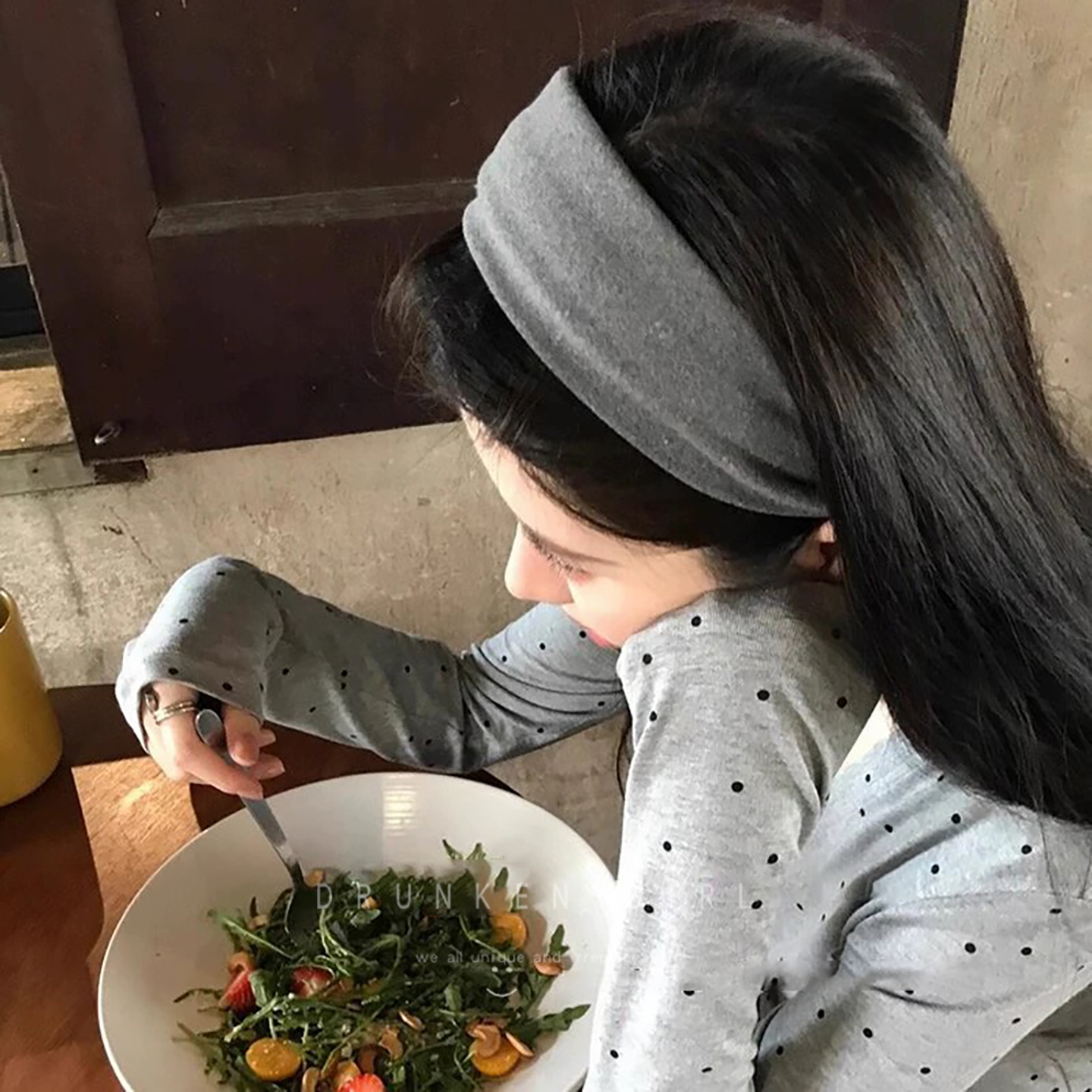 ins博主同款宽边发箍女