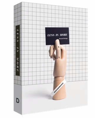 现货 LESS IS MORE 简约不简单 品牌设计 VI/CI 平面设计作品合集 英文原版