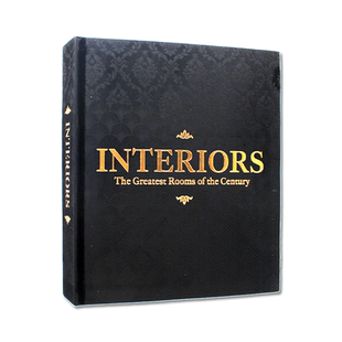 现货 Interiors 内饰(黑色版)室内设计装潢房间摆设布置 400个住宅室内设计案例展示 住宅室内设计和装饰 英文原版